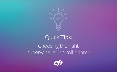 EFI VUTEk Q3r and Q5r superwide roll-to-roll printers overview